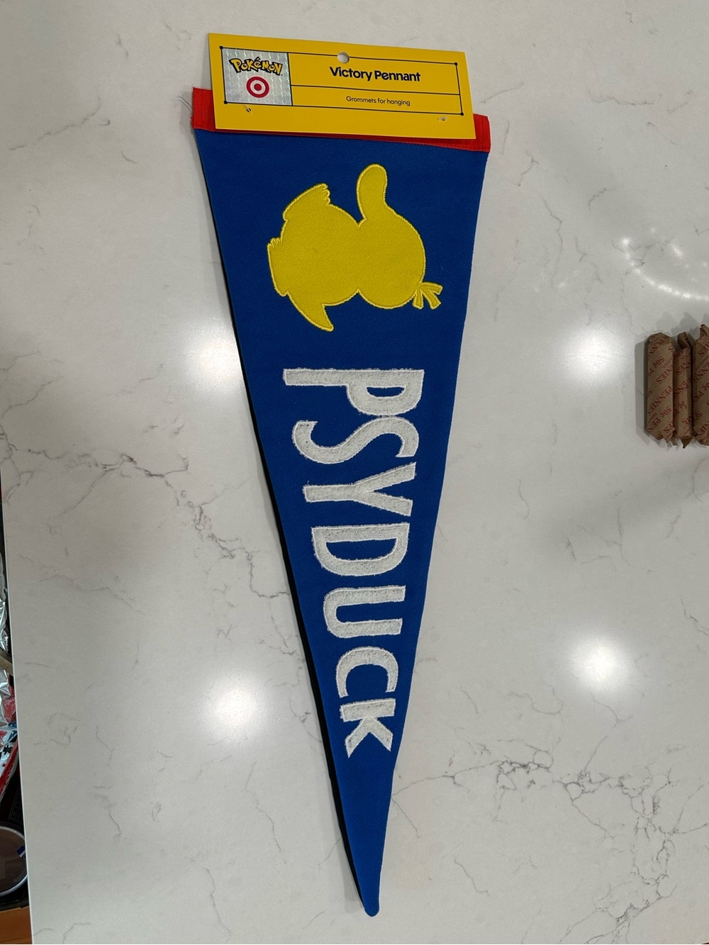Pokemon x Target Blue and Yellow Psyduck Victory Pennant